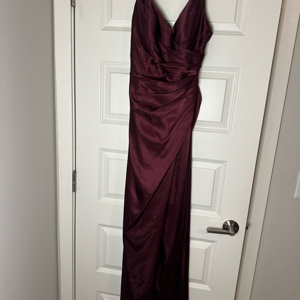 Signature Elegant Wine Maxi Dress